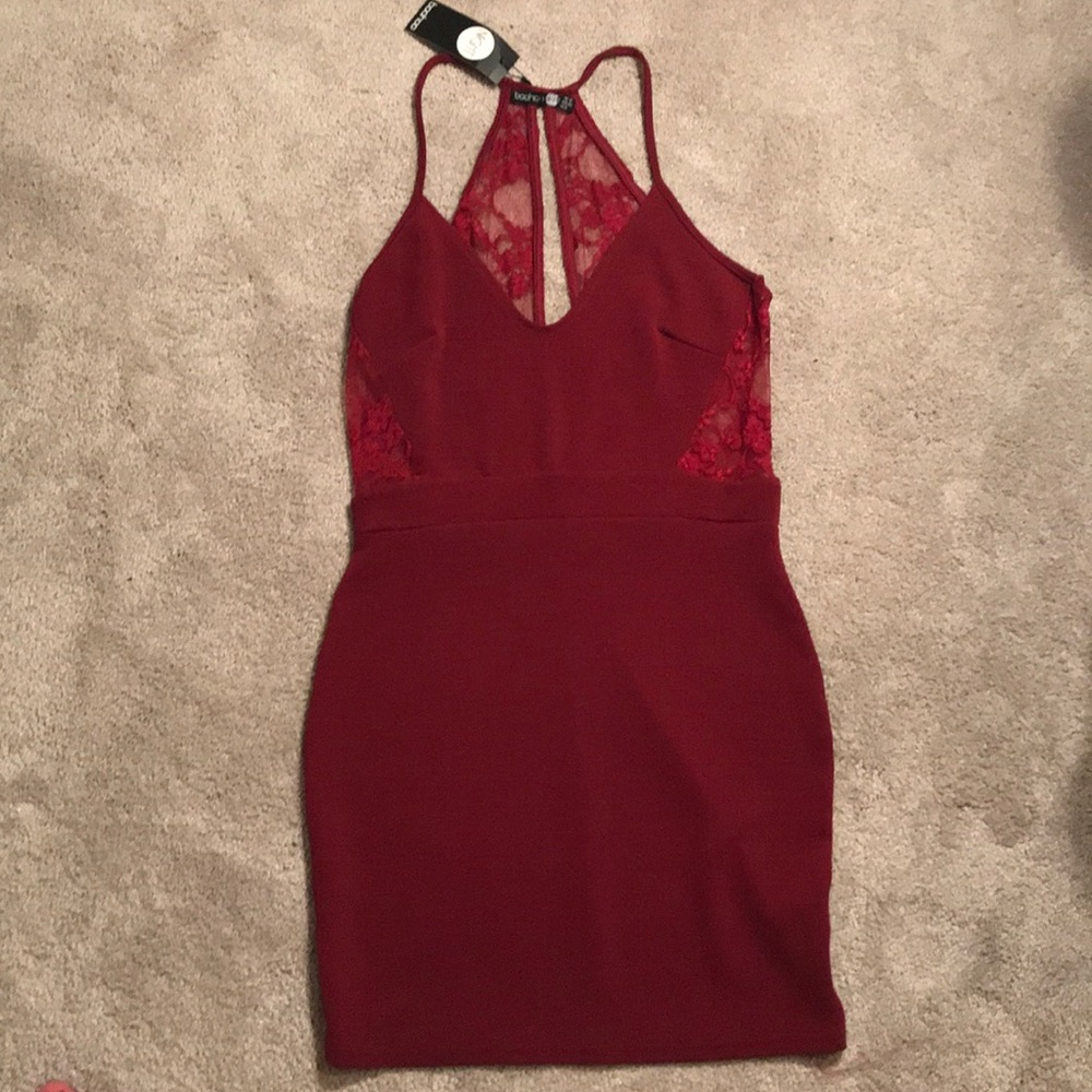 GORGEOUS Scarlett dress with lace embellishment